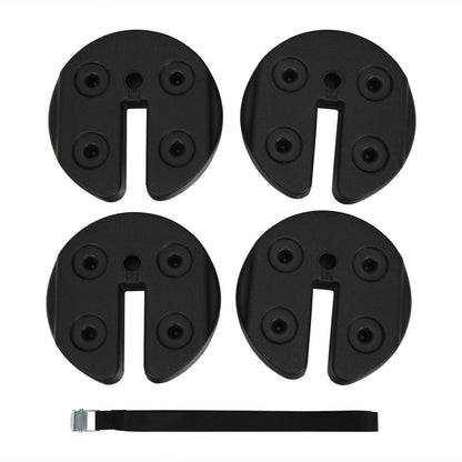 Set Of 4 Canopy Weights 20Lbs Weight Plate Kit, Black