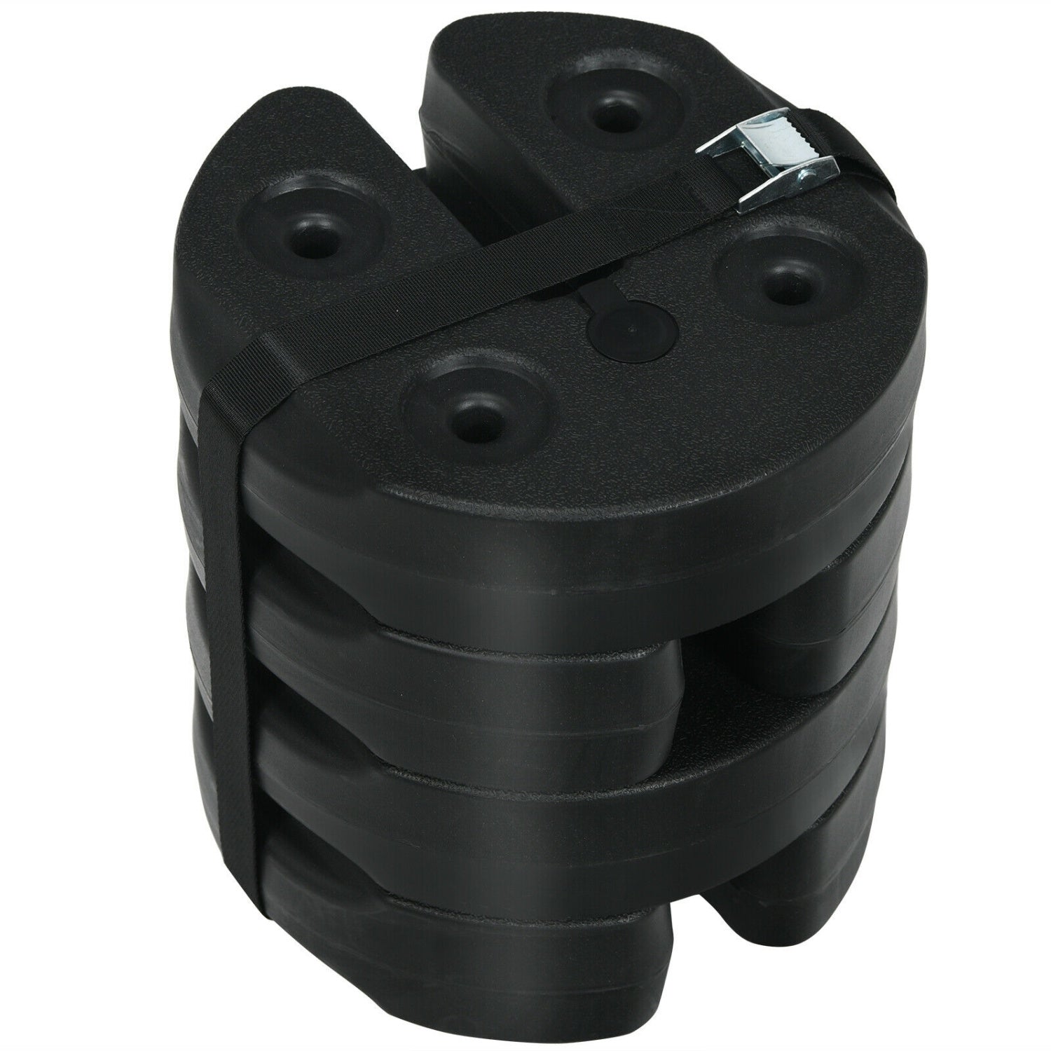 Set Of 4 Canopy Weights 20Lbs Weight Plate Kit, Black Outdoor Umbrella Bases at Gallery Canada