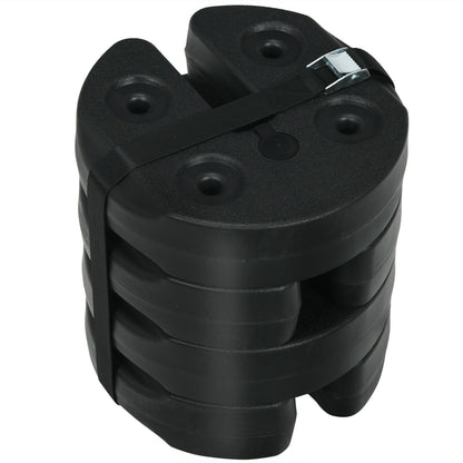Set Of 4 Canopy Weights 20Lbs Weight Plate Kit, Black Outdoor Umbrella Bases at Gallery Canada