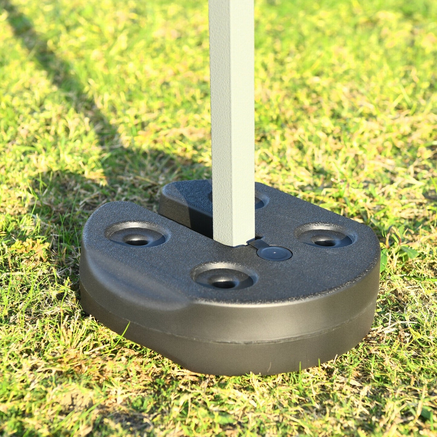 Set Of 4 Canopy Weights 20Lbs Weight Plate Kit, Black Outdoor Umbrella Bases at Gallery Canada