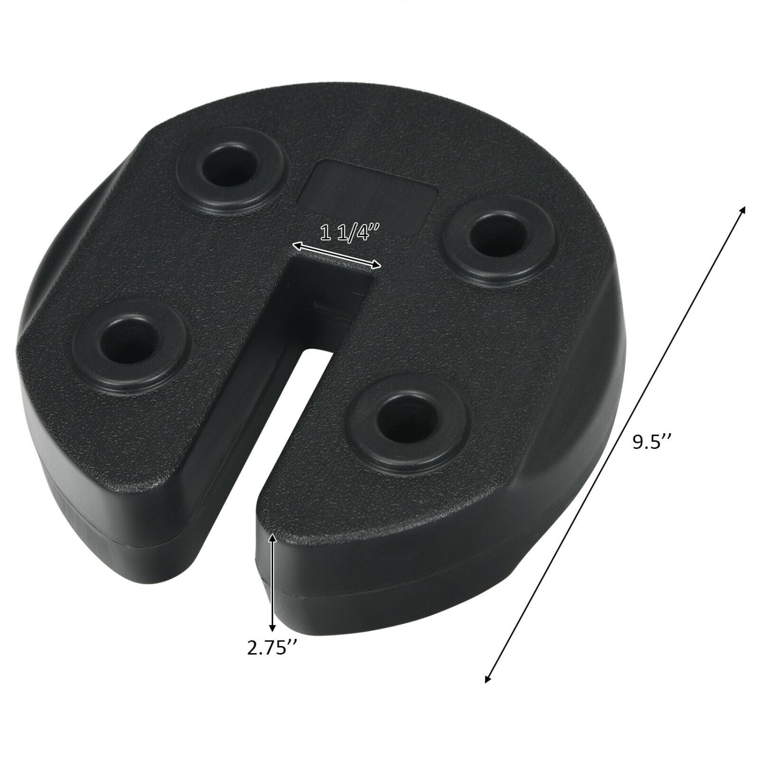 Set Of 4 Canopy Weights 20Lbs Weight Plate Kit, Black Outdoor Umbrella Bases at Gallery Canada
