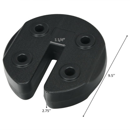 Set Of 4 Canopy Weights 20Lbs Weight Plate Kit, Black Outdoor Umbrella Bases at Gallery Canada