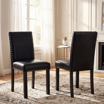 Set of 4 Dining Chairs with Solid Rubber and Wood Legs Dining Chairs at Gallery Canada