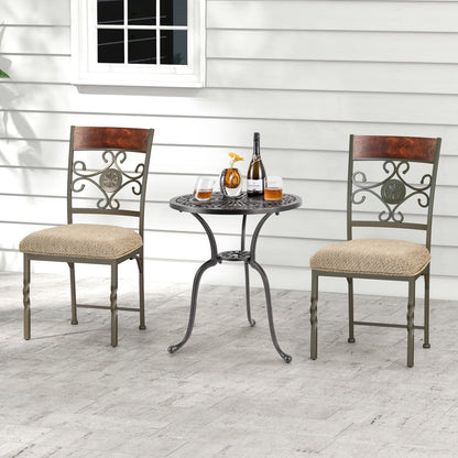 Set of 4 Armless Dining Chairs with Seat Cushion Dining Chairs at Gallery Canada