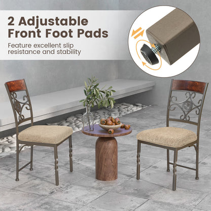 Set of 4 Armless Dining Chairs with Seat Cushion Dining Chairs at Gallery Canada