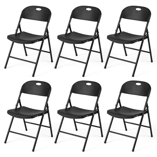 Set of 6 Foldable Plastic Chairs