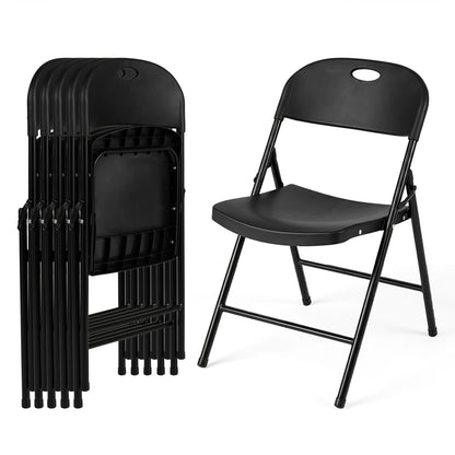 Set of 6 Foldable Plastic Chairs