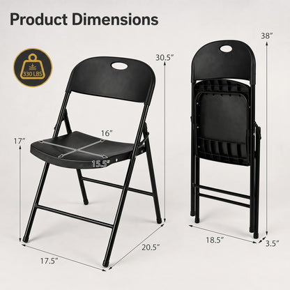 Set of 6 Foldable Plastic Chairs