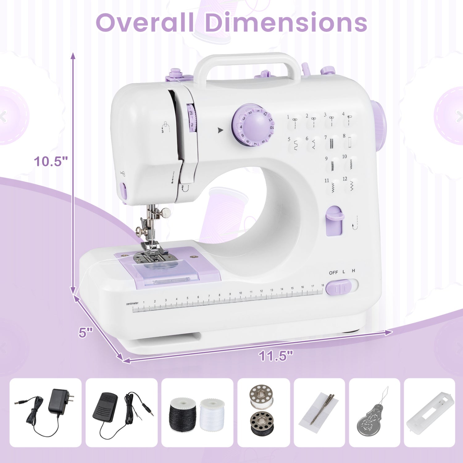 Sewing Machine & Table Set with Charging Station Folding Desk Office Desks at Gallery Canada