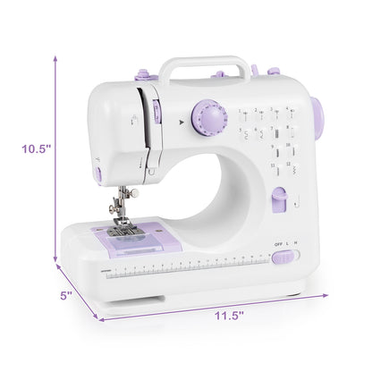 Mini Sewing Machine, 12 Built-In Stitches, White Sewing Tables at Gallery Canada