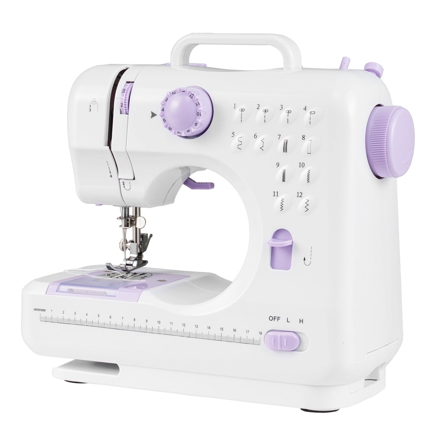Mini Sewing Machine, 12 Built-In Stitches, White Sewing Tables at Gallery Canada