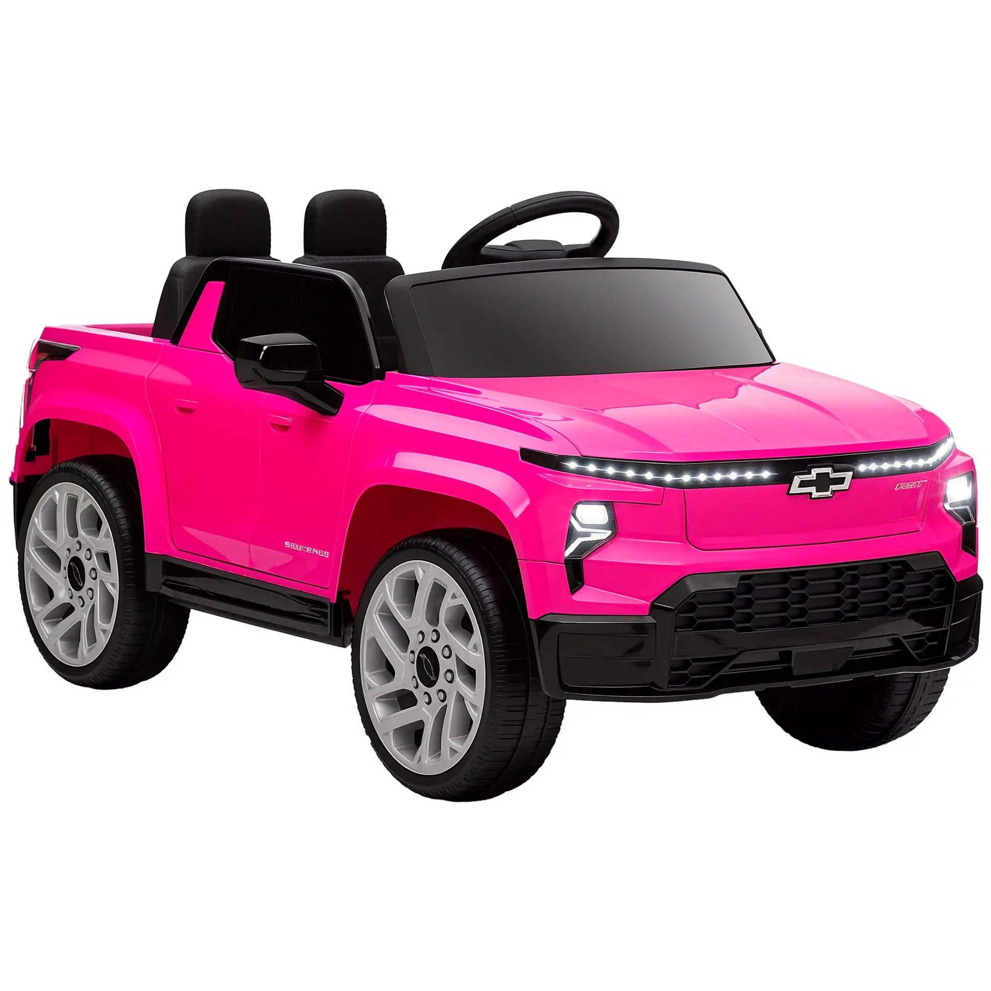 12V Chevrolet Silverado EV RST Licensed Kids Car, Pink Electric Toy Cars at Gallery Canada