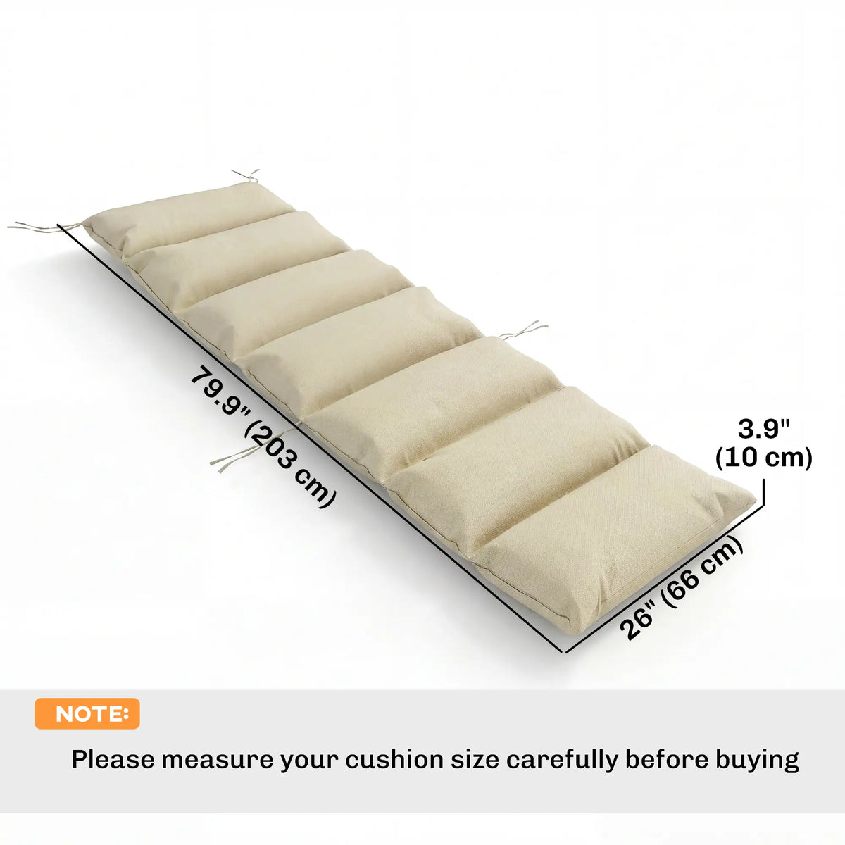 Outdoor Lounge Chair Cushion, Reversible, Zipper, Beige Patio Chair Cushions at Gallery Canada