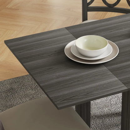 Folding Extendable Dining Table, Drop Leaf, for 2-4 People, Grey Bar Tables & Dining Tables at Gallery Canada