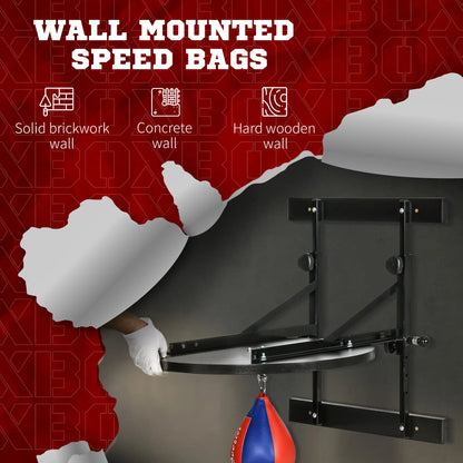 Adjustable Speed Bag Platform, Wall Mounted, 360° Swivel Training More-Strength Training Equipment at Gallery Canada