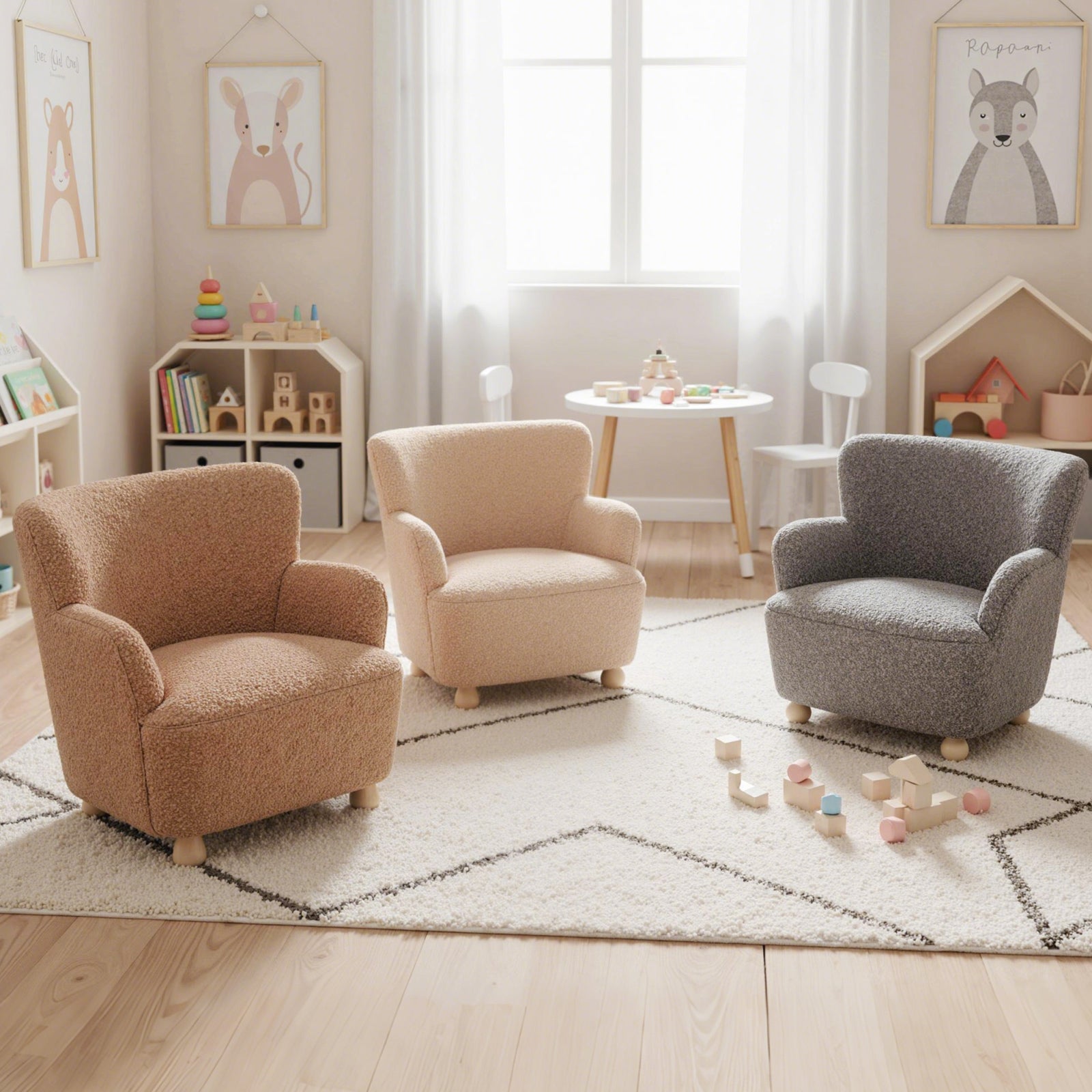 Sherpa Kids Sofa, Toddler Armchair, Pink Kids Chairs & Seating at Gallery Canada