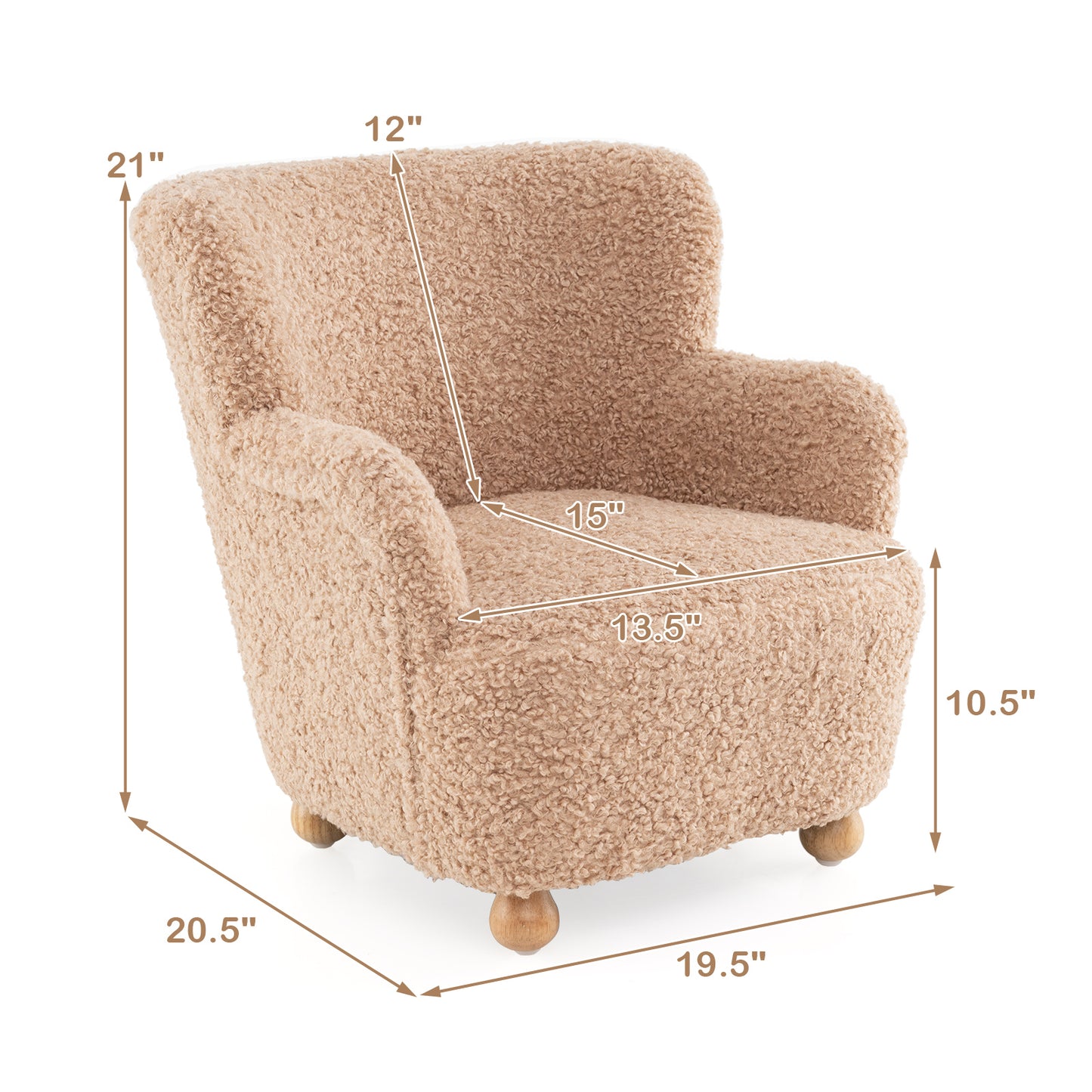 Sherpa Kids Sofa, Toddler Armchair, Pink Kids Chairs & Seating at Gallery Canada