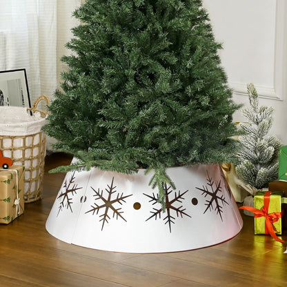 26" Christmas Tree Base Cover, Hollow Snowflake Patterns, White Christmas Trees at Gallery Canada