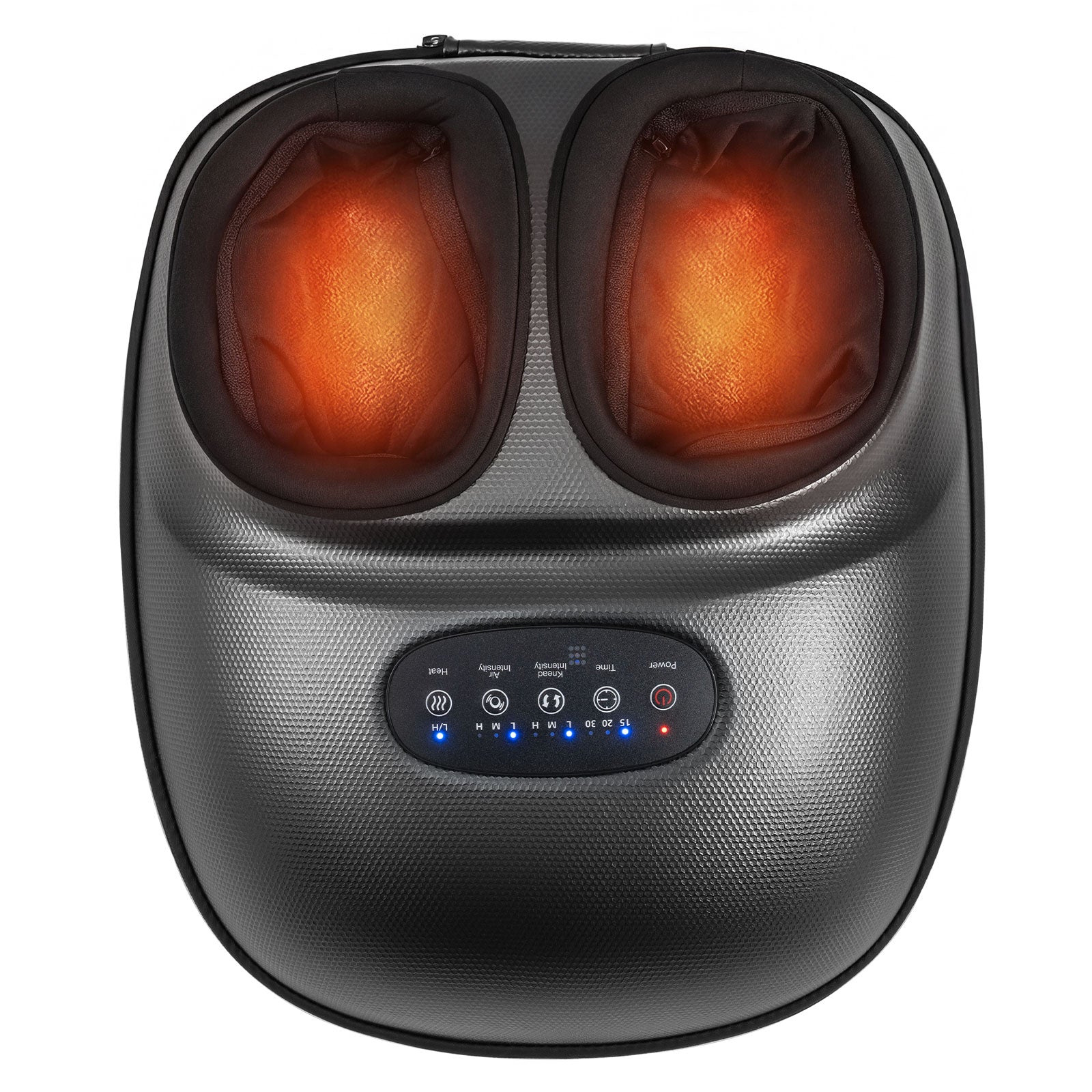Shiatsu Foot Massager Machine with 2-Level Heat and Air Compression-BK, Black Foot Massager at Gallery Canada