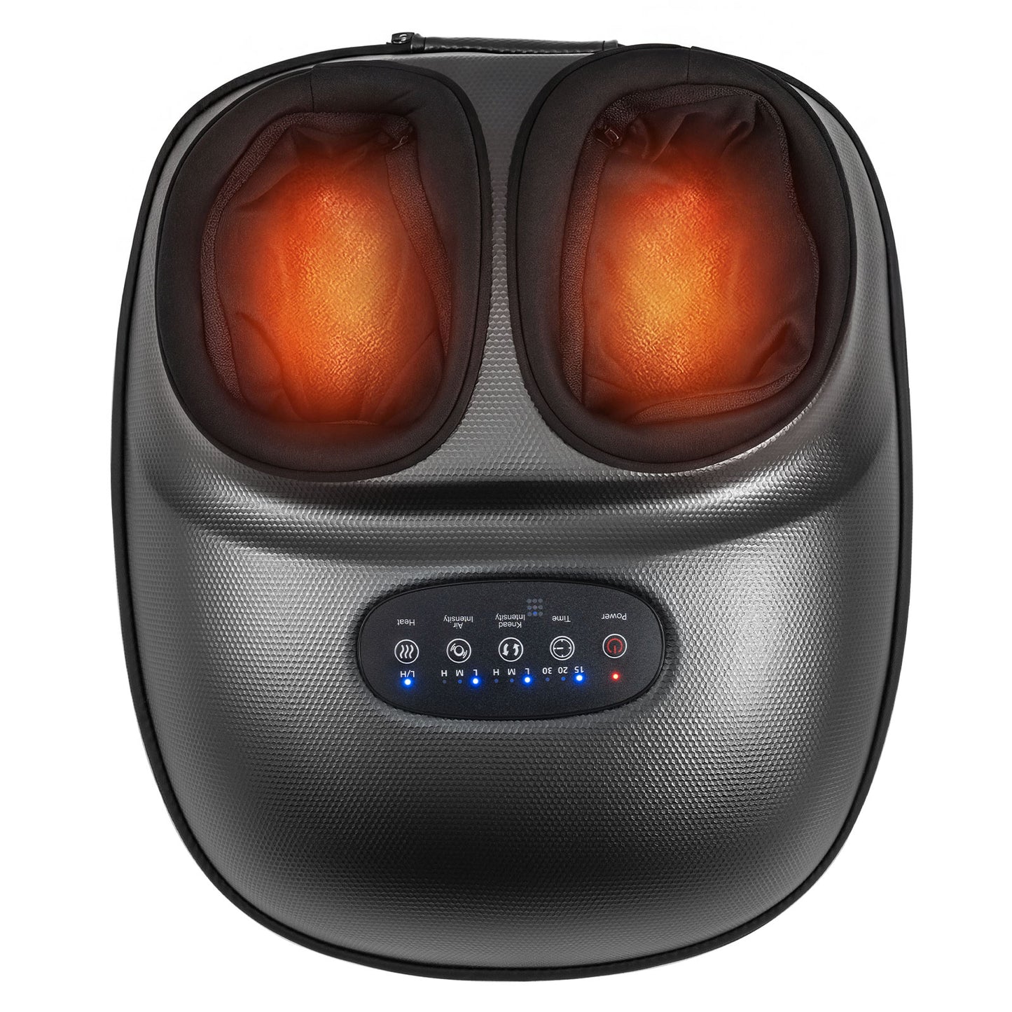Shiatsu Foot Massager Machine with 2-Level Heat and Air Compression-BK, Black Foot Massager at Gallery Canada