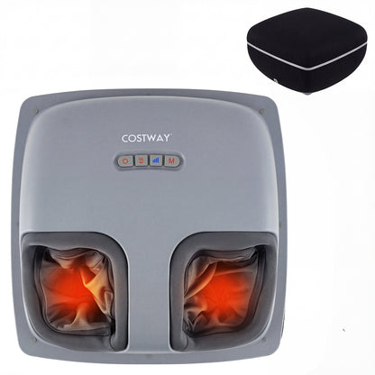 Shiatsu Foot Massager with 3-Level Deep Kneading and Air Compression, Black Foot Massager at Gallery Canada