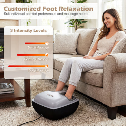 Shiatsu Foot Massager with 3-Level Deep Kneading and Air Compression, Black Foot Massager at Gallery Canada