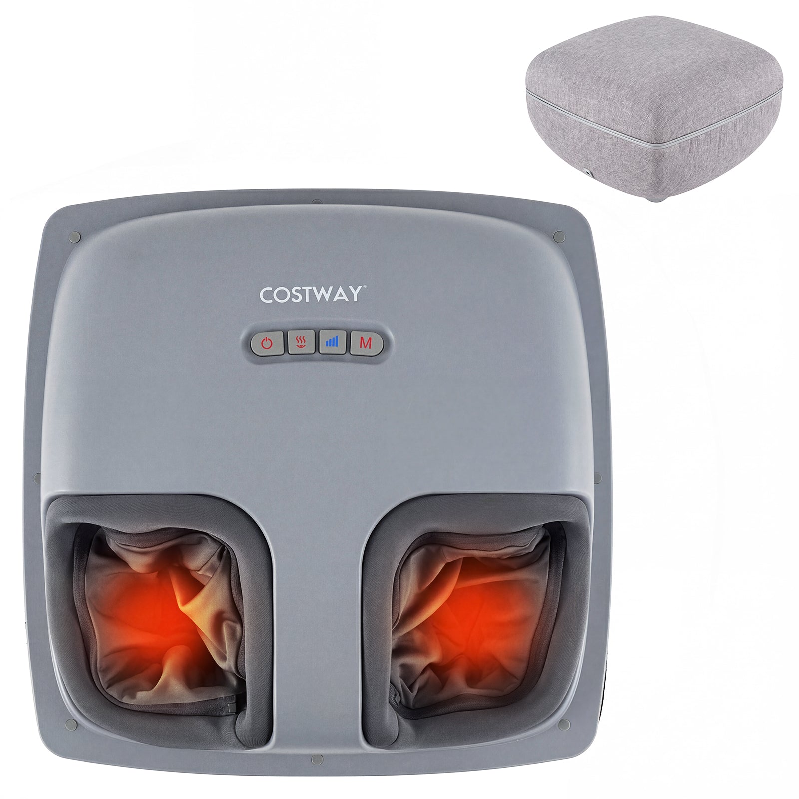 Shiatsu Foot Massager with 3-Level Deep Kneading and Air Compression, Gray Foot Massager at Gallery Canada