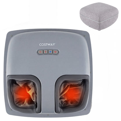 Shiatsu Foot Massager with 3-Level Deep Kneading and Air Compression, Gray Foot Massager at Gallery Canada