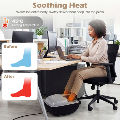 Shiatsu Foot Massager with 3-Level Deep Kneading and Air Compression, Black Foot Massager at Gallery Canada