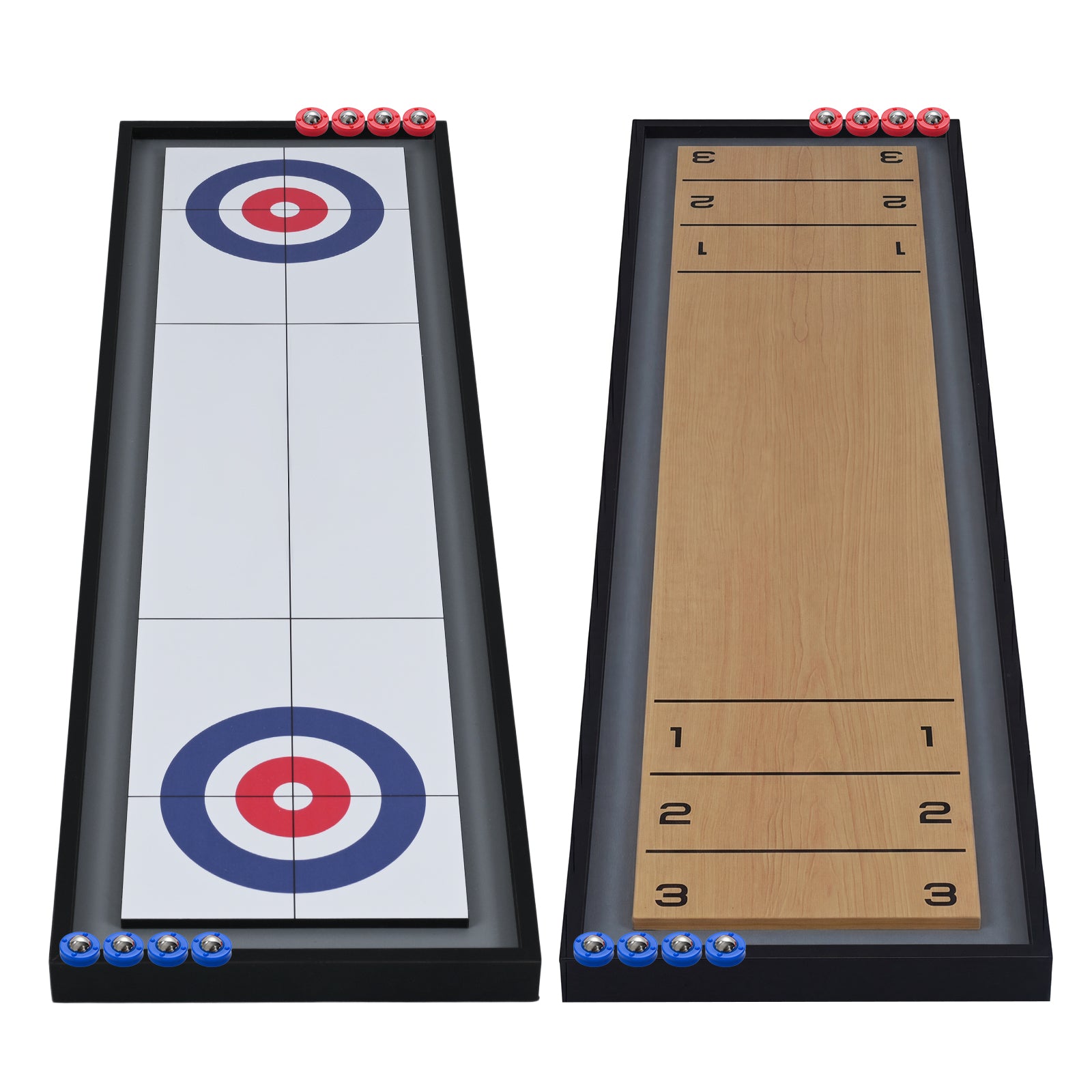 Shuffleboard & Curling 2-in-1 Board Game, Portable Tabletop Game Room at Gallery Canada