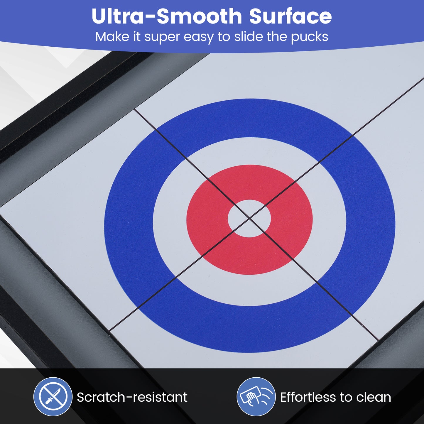 Shuffleboard & Curling 2-in-1 Board Game, Portable Tabletop Game Room at Gallery Canada