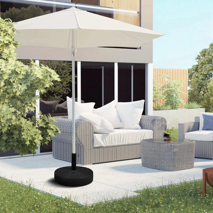 Heavy Duty Fillable Umbrella Base, Steel Pole, Round Stand, Black Umbrella Bases at Gallery Canada