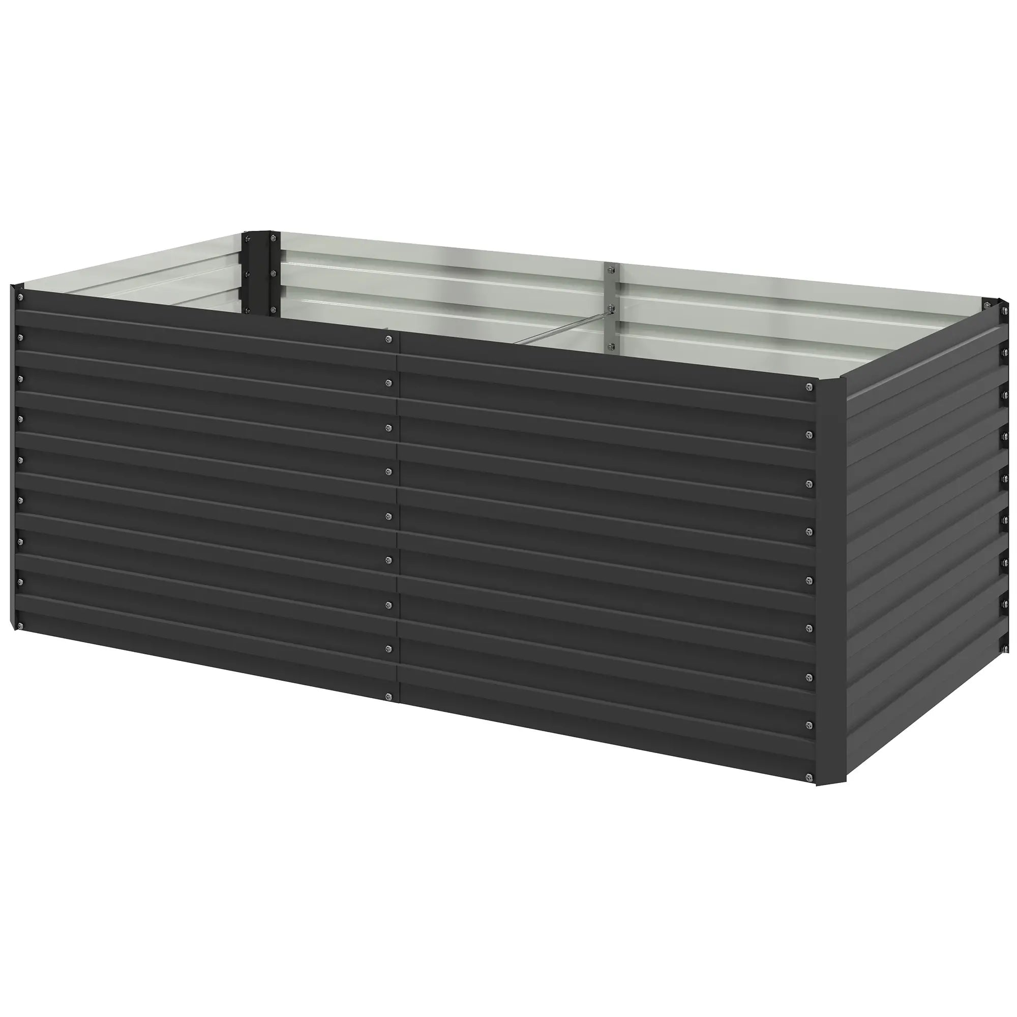 5' x 3' x 2' Raised Garden Bed, Galvanized Planter Box, Dark Grey Raised Garden Beds Dark Grey at Gallery Canada