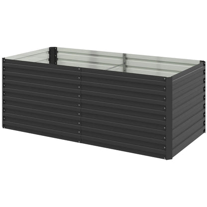 5' x 3' x 2' Raised Garden Bed, Galvanized Planter Box, Dark Grey Raised Garden Beds Dark Grey at Gallery Canada