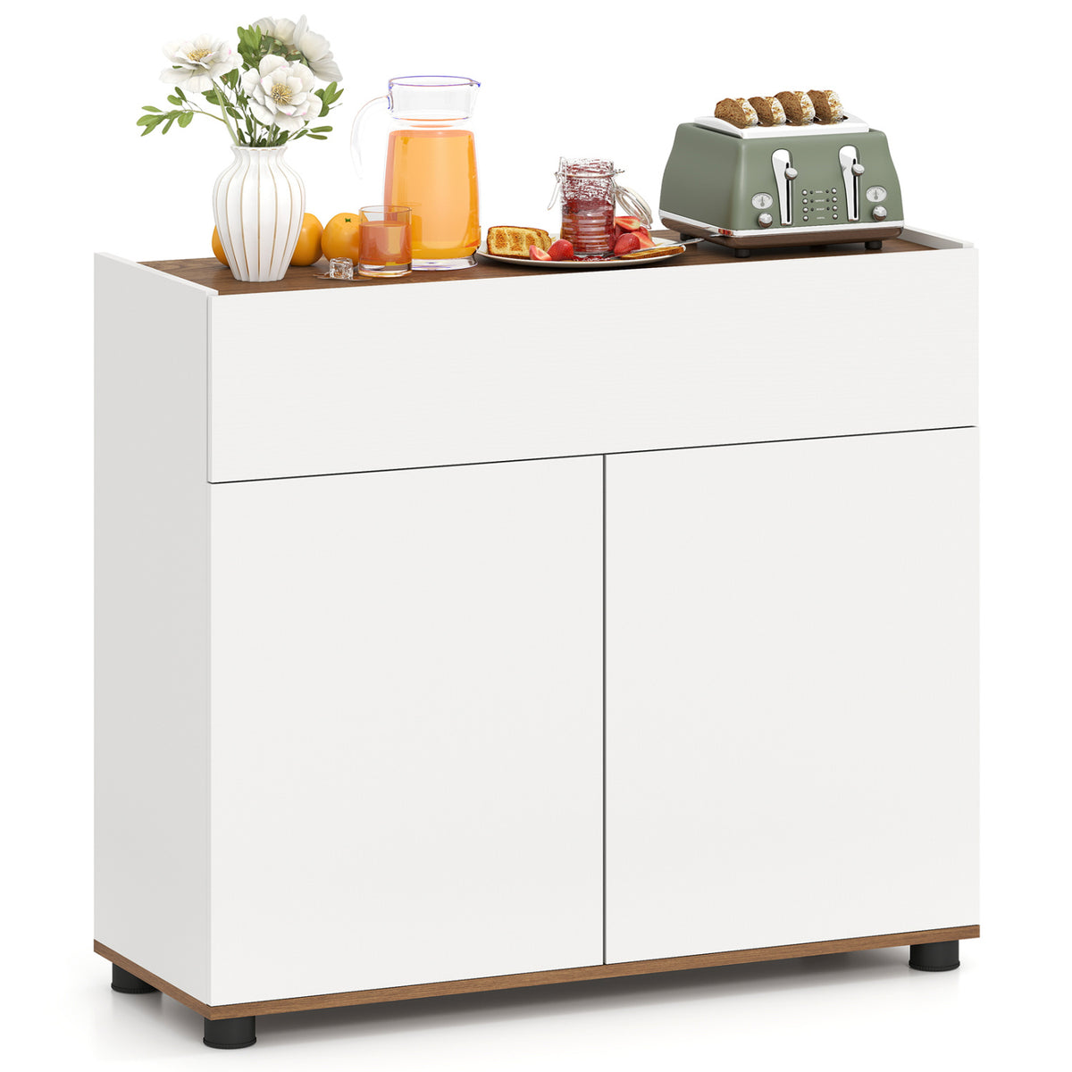 Sideboard Buffet Cabinet, Wooden Kitchen Storage, White Sideboards Cabinets & Buffets at Gallery Canada