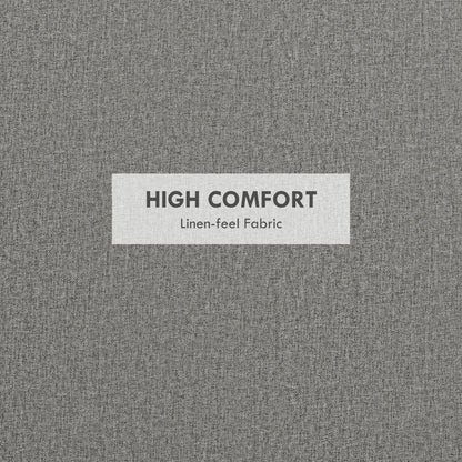 Round Coffee Table, Hidden Storage, Tray Top, Upholstered Footrest, Linen Coffee Tables at Gallery Canada