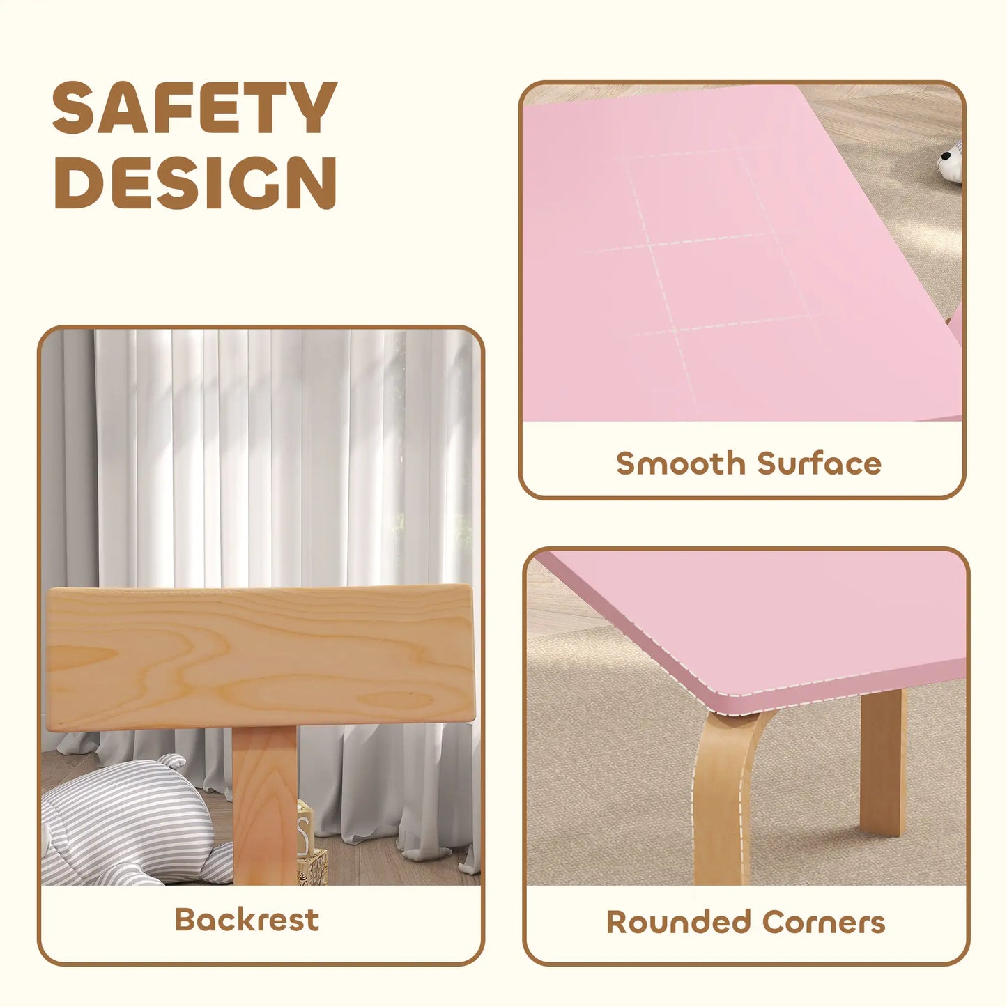 Kids Table and 2 Chair Set, Multi-Activity Furniture, Pink Kids Table Sets at Gallery Canada