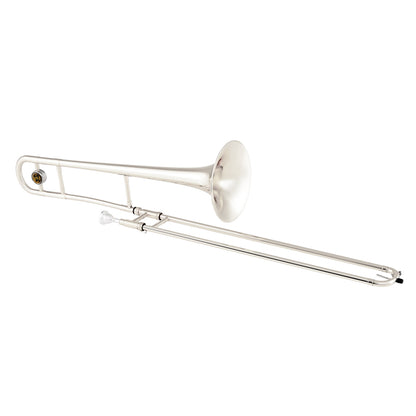 Slide Trombone for Beginners with Case & Strap, Silver