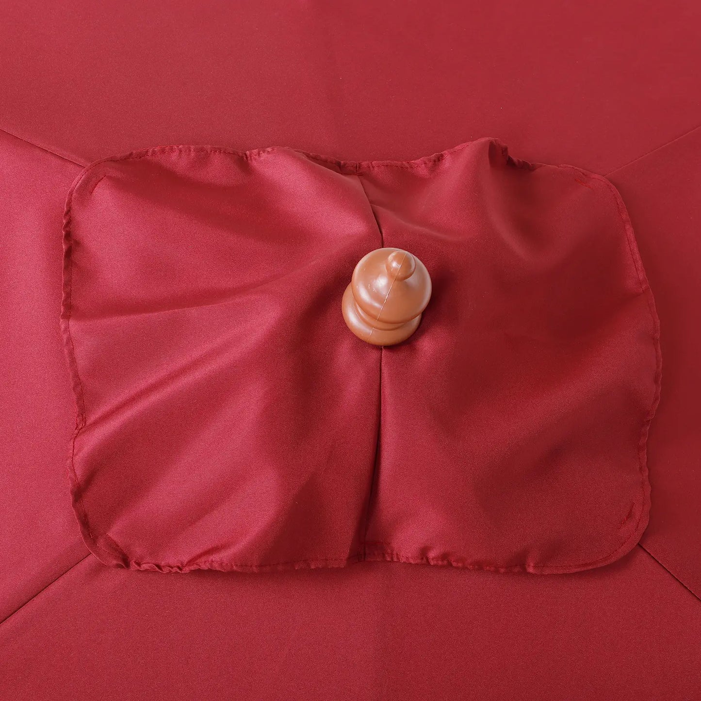 6.6x5ft Square Wooden Patio Umbrella, Tilt Mechanism, 6 Bamboo Ribs, Wine Red Sun Umbrellas at Gallery Canada