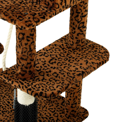 Arbre à chat de 41 pouces avec poteaux à gratter, lit, condo, plates-formes