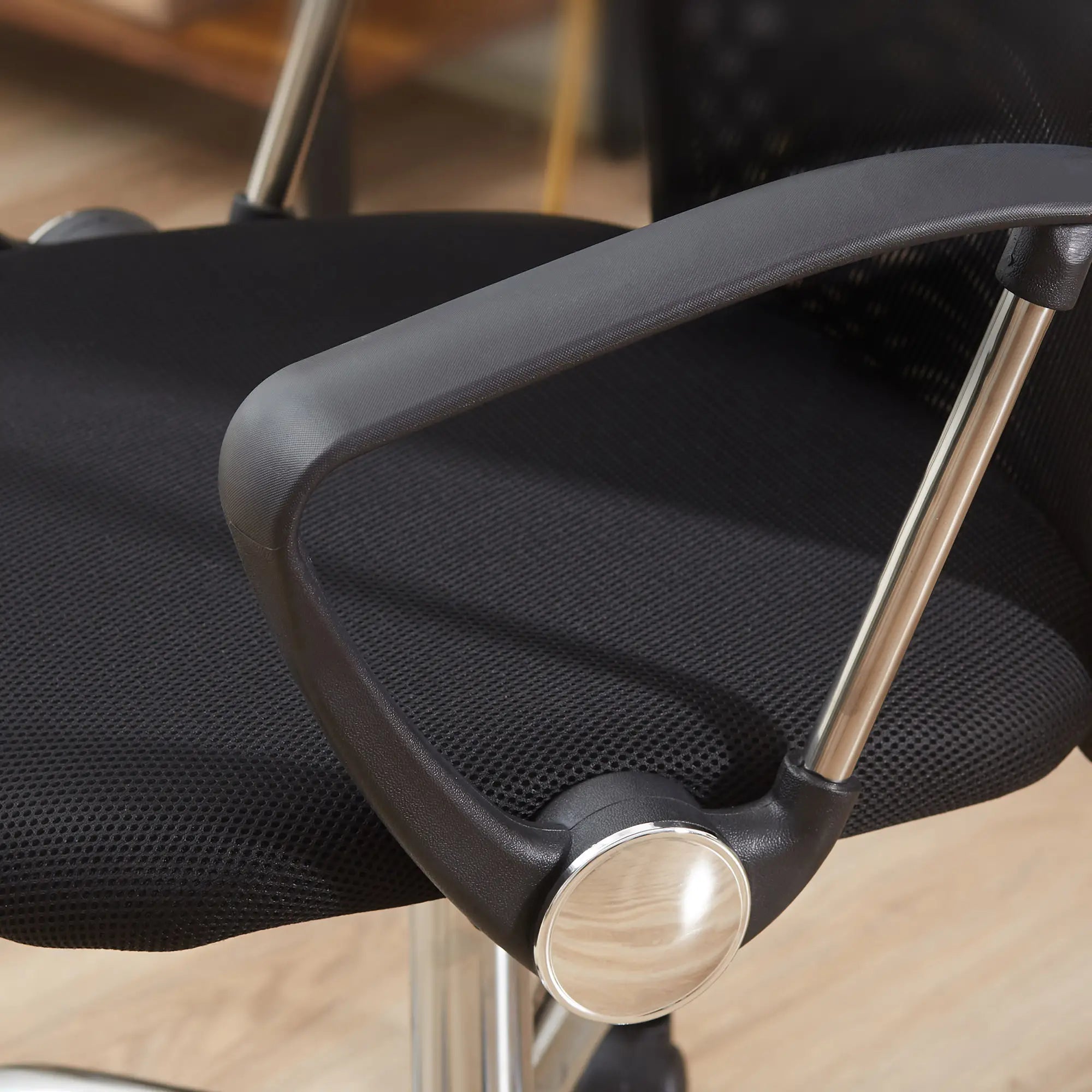 Ergonomic Mesh Office Chair, High Back, Adjustable Height, Black Task Chairs at Gallery Canada