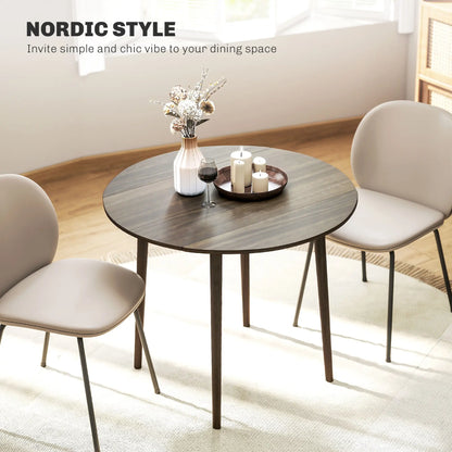 Round Folding Dining Table, Drop Leaf Kitchen Table, Distressed Grey, Wood Legs, Grey Bar Tables & Dining Tables at Gallery Canada