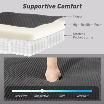 Convertible Sofa Bed, U-Shaped Sleeper Couch with Storage Chaise, Grey Sofas & Reclining Chairs at Gallery Canada