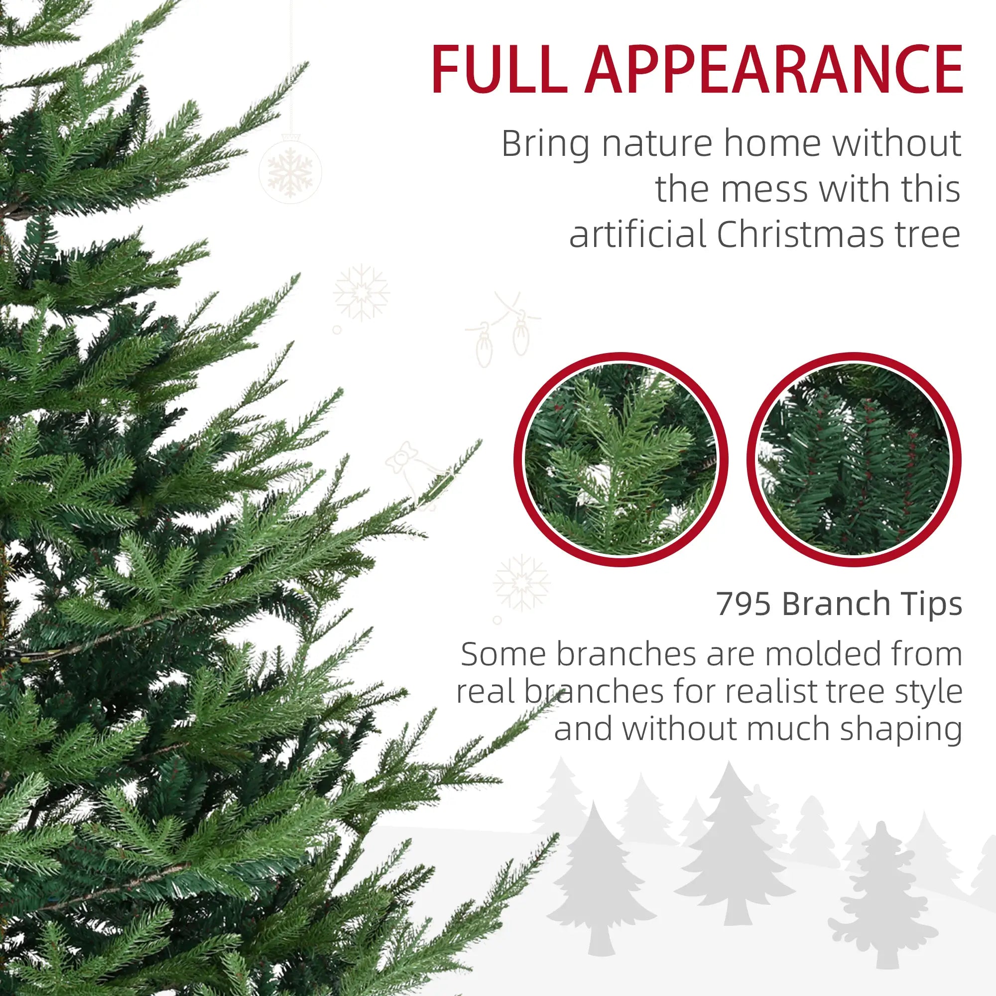 6ft Artificial Christmas Tree, Metal Base, Xmas Tree Artificial Christmas Trees at Gallery Canada