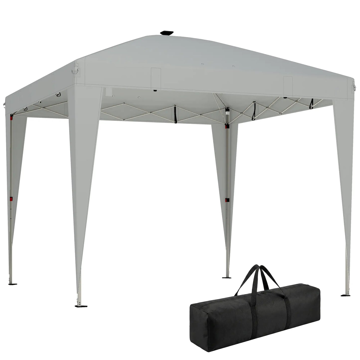 10 x 10 ft Pop Up Canopy Tent, Remote Control, UPF 50+, Light Grey Pop Up Canopies at Gallery Canada