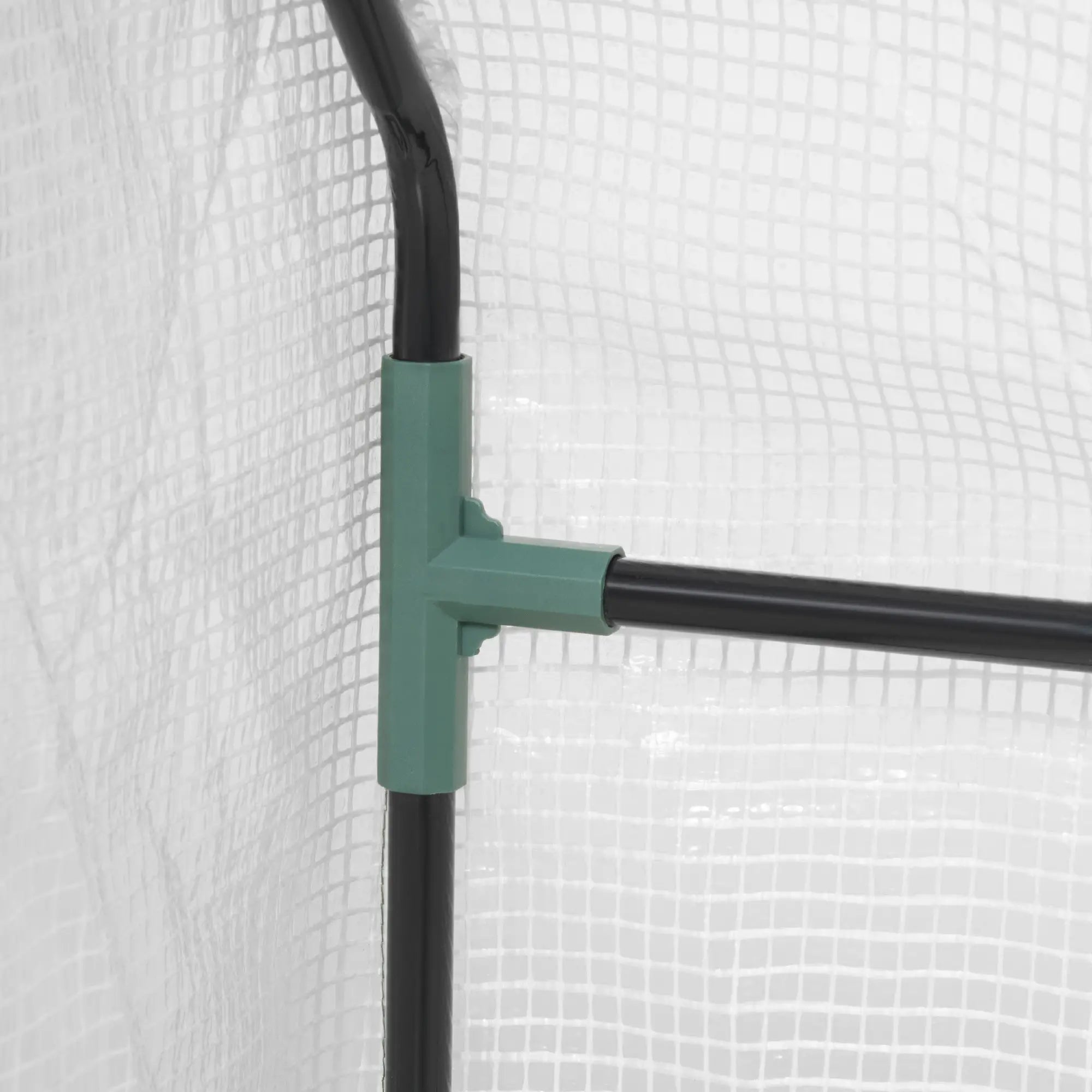 6' x 3' x 3' Portable Tunnel Greenhouse, Large Zipper Doors, Water UV PE Cover, White Mini Greenhouses at Gallery Canada