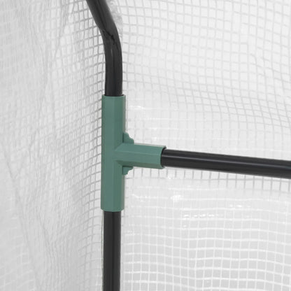 6' x 3' x 3' Portable Tunnel Greenhouse, Large Zipper Doors, Water UV PE Cover, White Mini Greenhouses at Gallery Canada