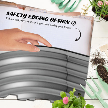 4.9 x 2 x 1ft Galvanized Raised Garden Bed, Metal Planter Box, Silver Galvanized Planter Boxes at Gallery Canada