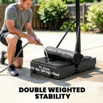 Portable Basketball Hoop, 7.7 FT to 10 FT Adjustable, 43'' Shatterproof Backboard, Fillable Base Basketball at Gallery Canada