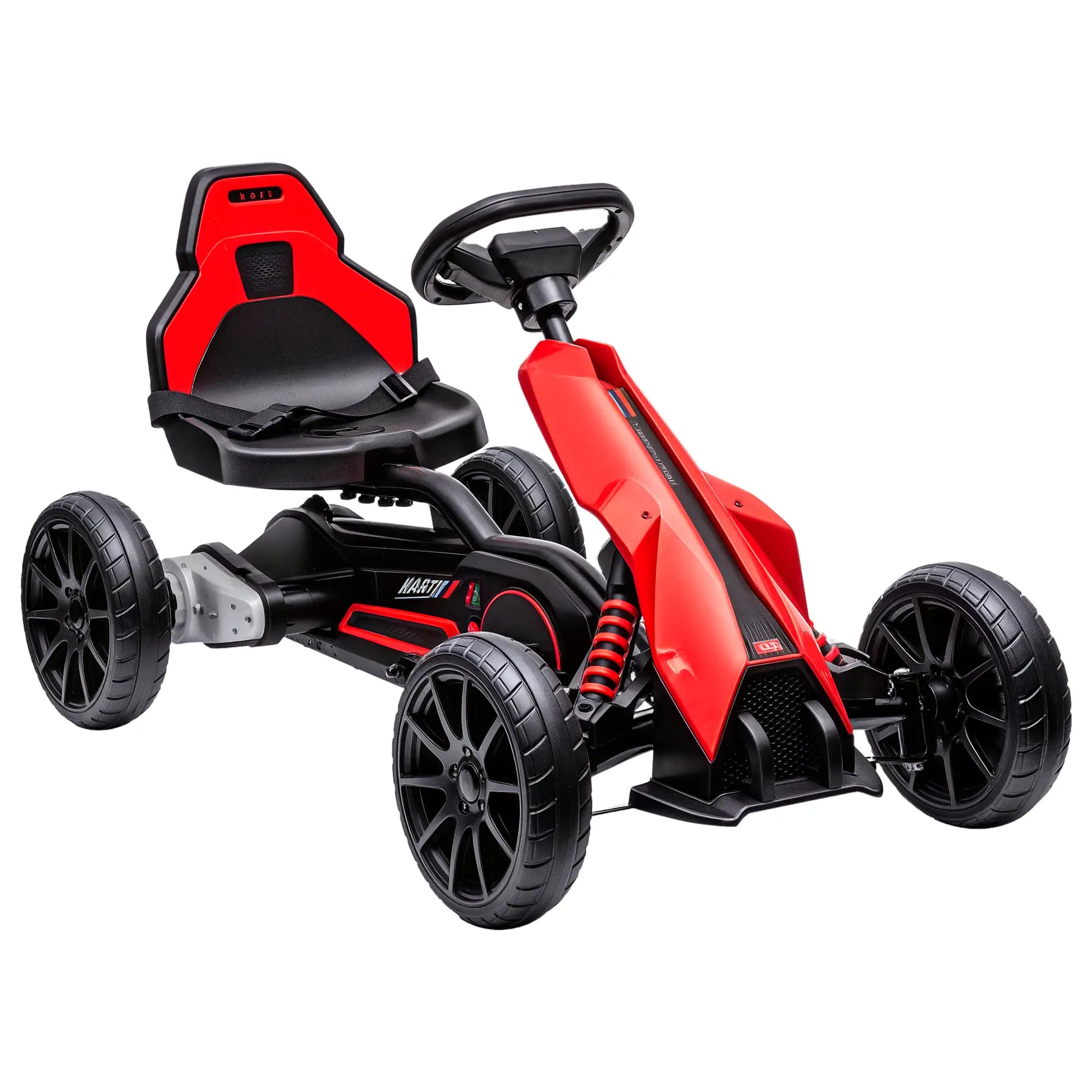 12V 7AH Electric Go Kart, Kids Outdoor Racer, Adjustable Speed, Red Electric Toy Cars at Gallery Canada